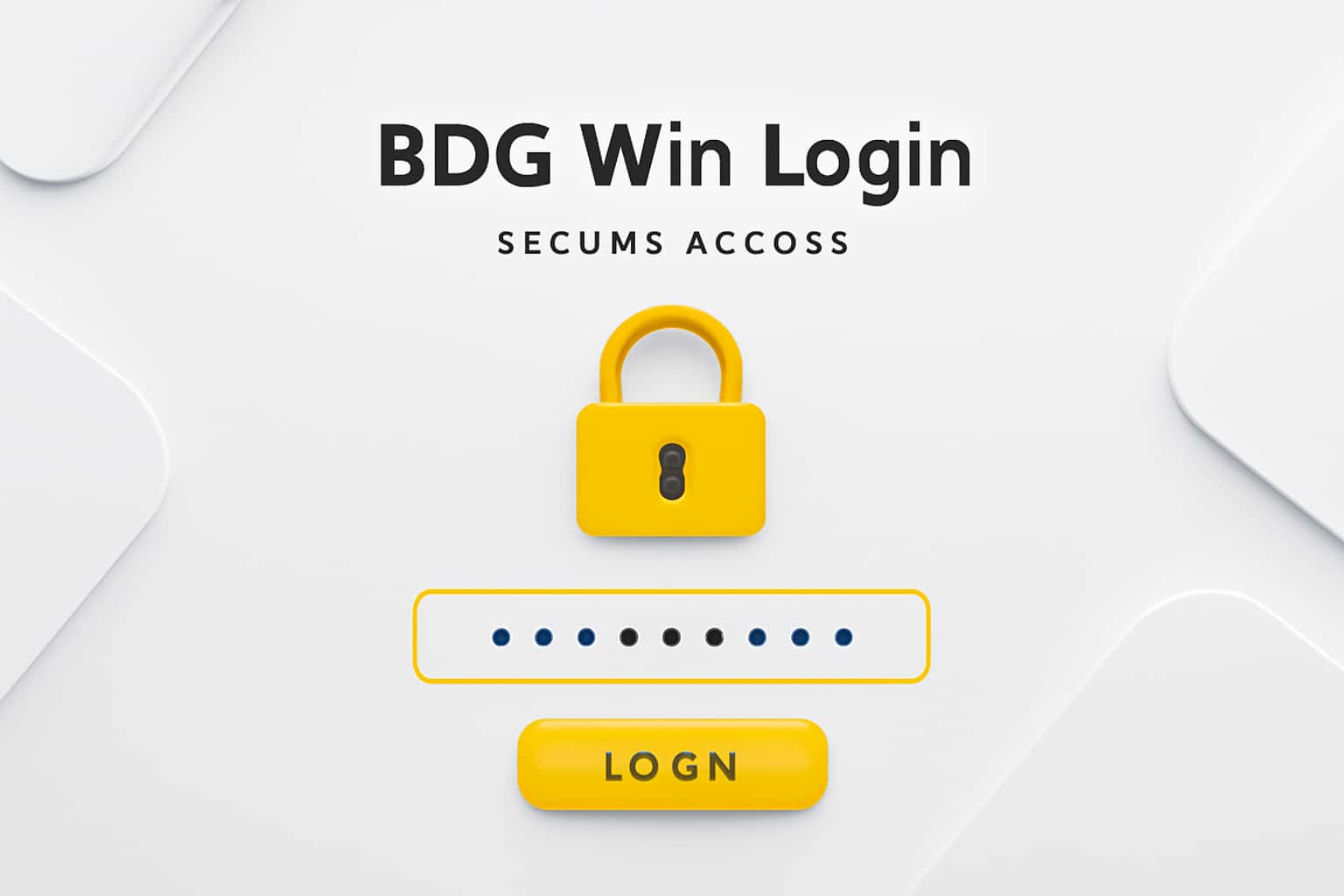 BDG Win Login - Secure Access Interface