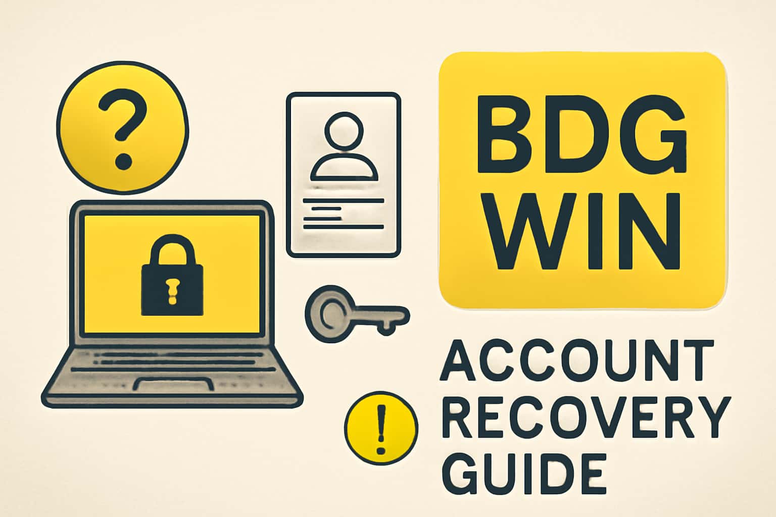 Visual representation of BDG Win Account Recovery Guide with a focus on security.