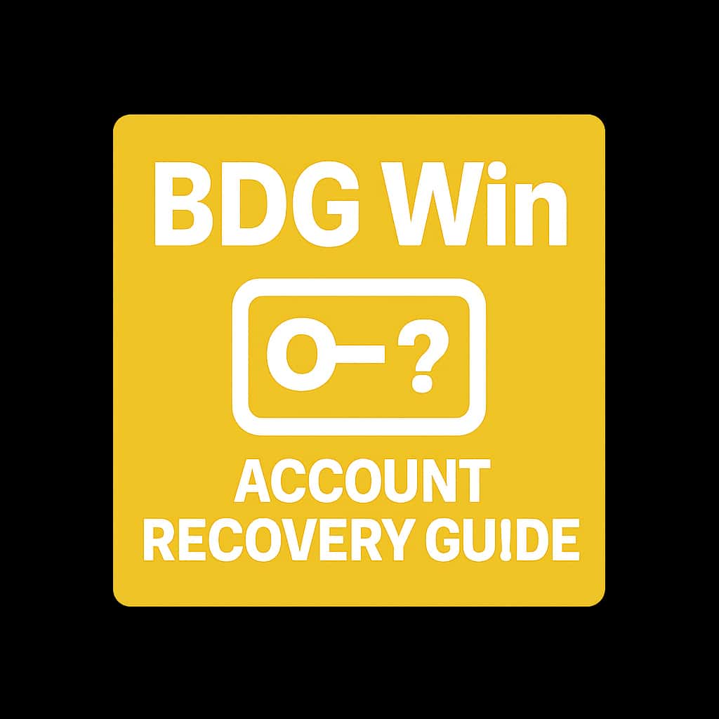 Icon representing BDG Win Account Recovery Guide.
