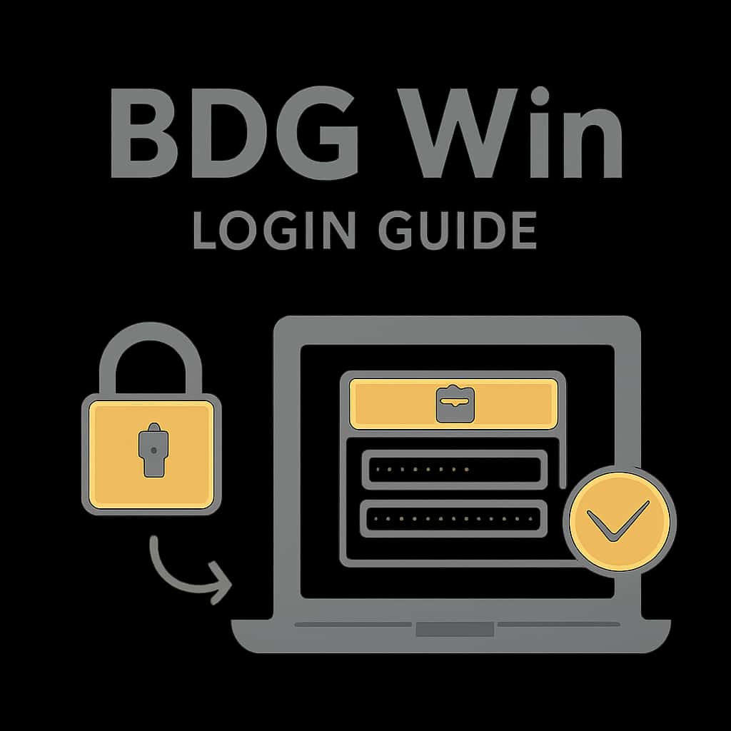 Illustration of BDG Win Login procedures.