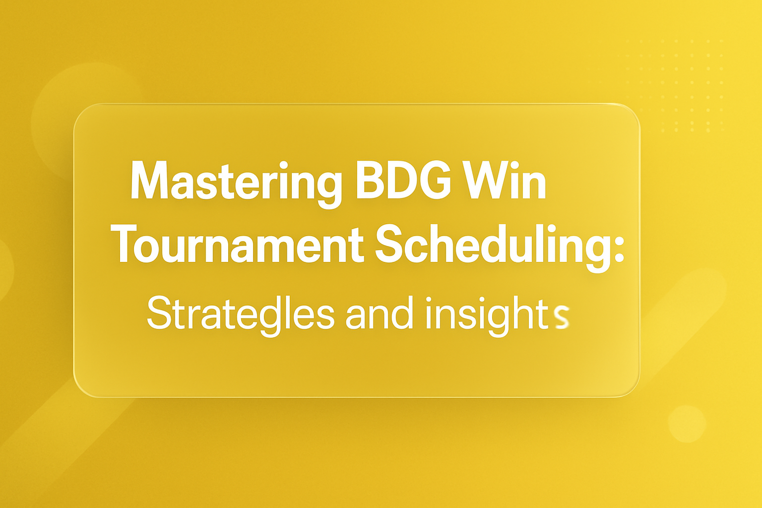 Informational scene about Support Escalation for BDG Win