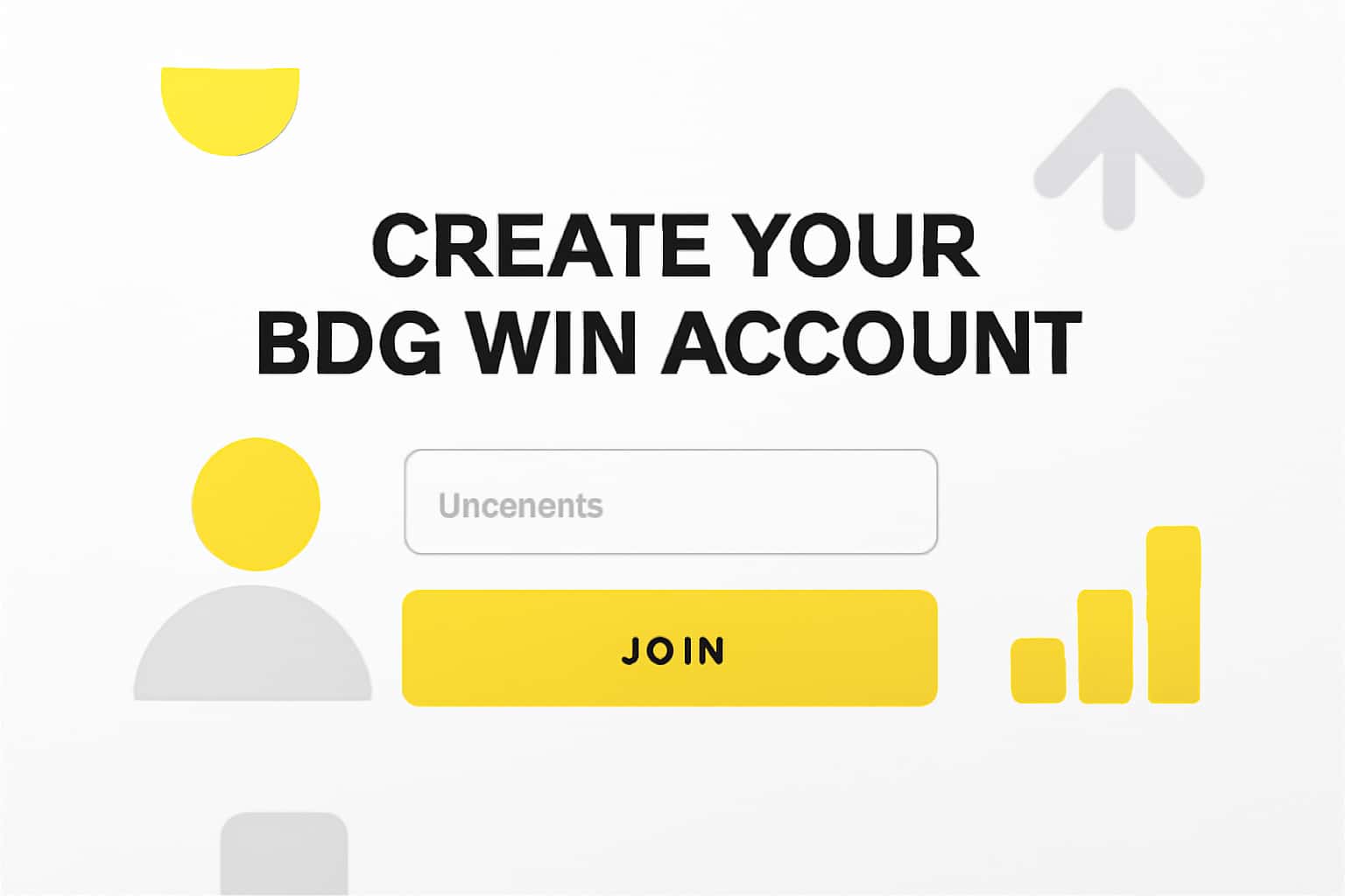 Create Your BDG Win Account Interface