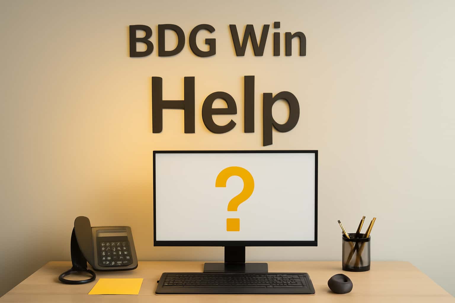 An informative scene depicting BDG Win Help with futuristic elements.