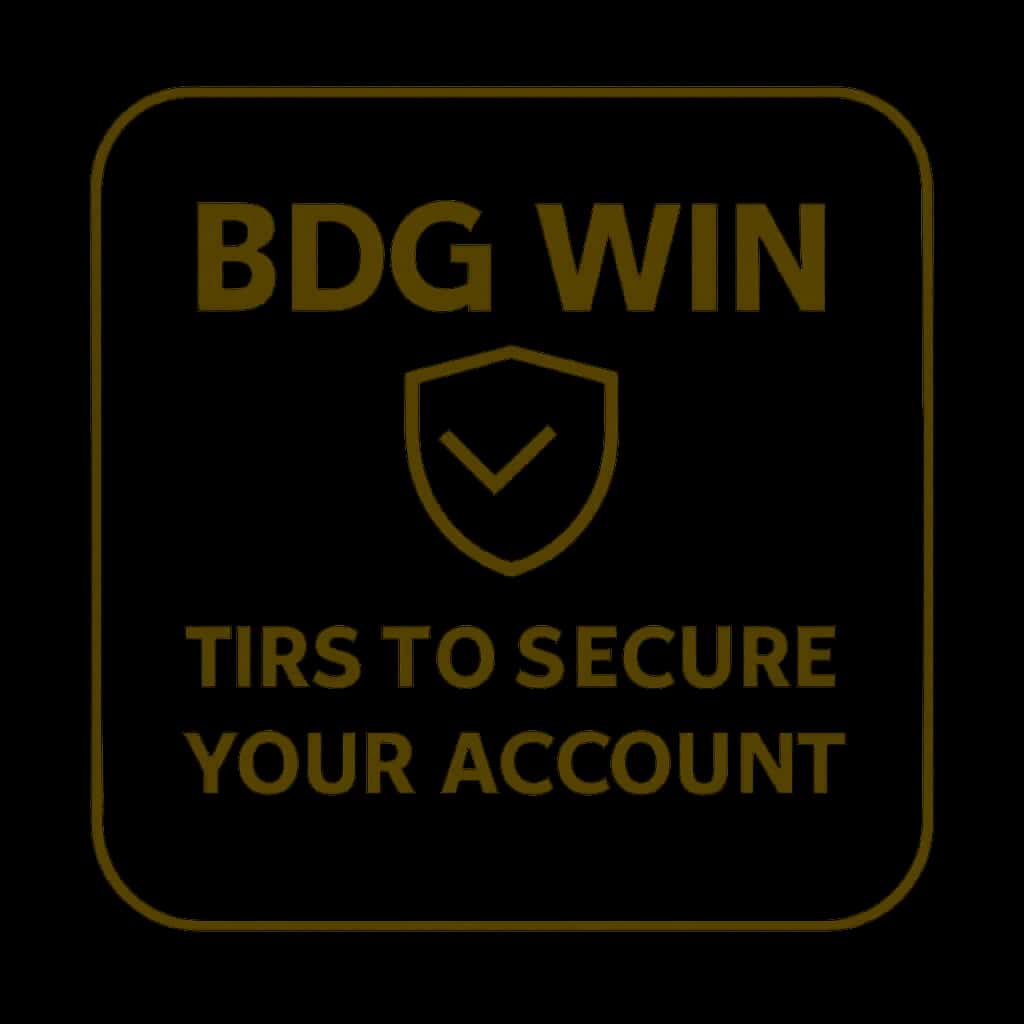 Icon representing BDG Win account security tips.